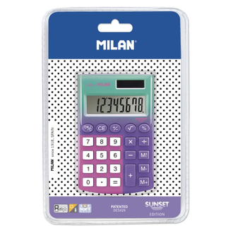 Калькулятор карманный Milan Sunset 8-разр дв. питание цвет розово-фиолетов