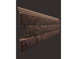 САЙДИНГ LUX ПОД КАМЕНЬ, BERGART, КЕДРОВЫЙ ОРЕХ