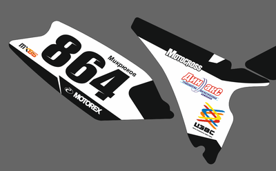 300 микрон Наклейки KTM 85 . 2013 - 2016 #1607