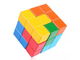 Головоломка BeeZee Toys Деревянная тетрис "Кубик-пазл" разноцветный