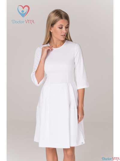 ПЛАТЬЕ медицинское Dr.Super "Happy" белое