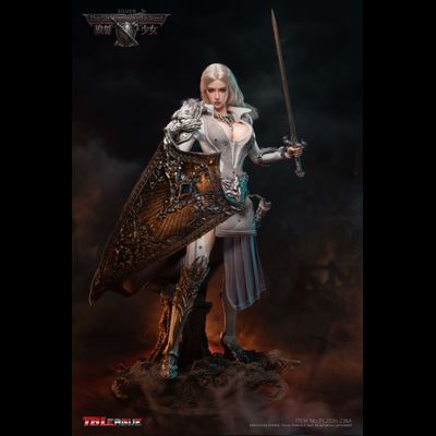 ПРЕДЗАКАЗ - Белая воительница Алина - Коллекционная фигурка 1/6 The Girl Under Wolf's Ward Silver Alina (PL2026-236A) - TBLeague ?ЦЕНА: 28200 РУБ.?
