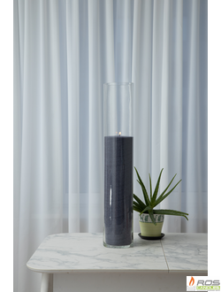 Насыпная свеча "Цилиндр 80 см", чёрная "Графит"