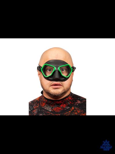 Маска для дайвинга Scuba Brothers TRITON BLACK/GREEN