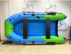 Моторная лодка Таймень NX 3600 НДНД PRO MAX синий/зеленый сверху