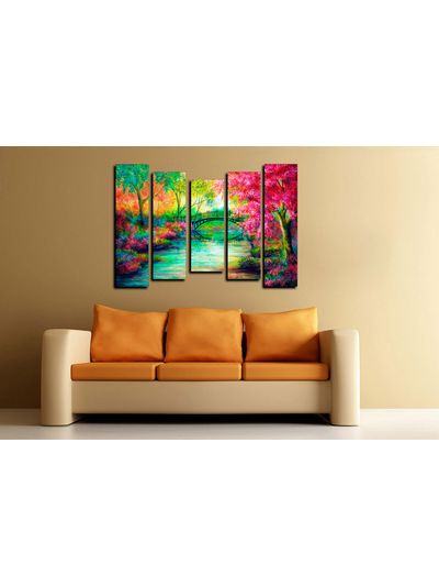 Модульная картина "Сказочный лес"