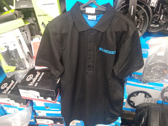 Веломайка Shimano, |M|L|XL|, поло коротк. рук., черная, SHI17001M