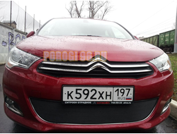Защита радиатора Citroen C4 HB 2011-2016 black
