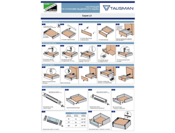 Комплект ящика LX, 133х400мм, Soft-Close БЕЛЫЙ,  (695-13340-02)  TALISMAN *