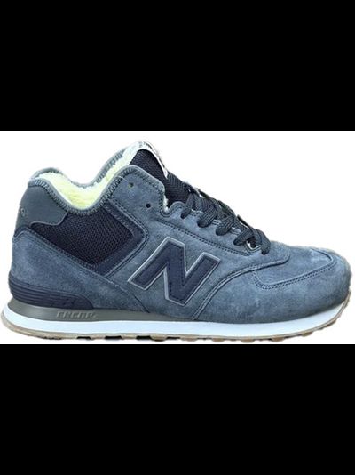 New Balance 574 Mid Dark Grey с мехом