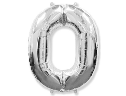 Цифра 0 серебро