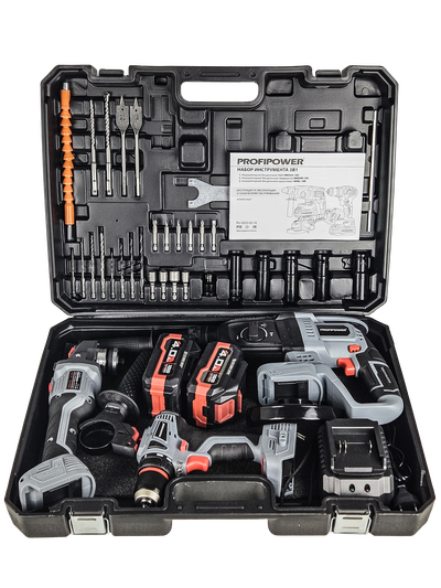 Аккумуляторный бесщеточный НАБОР 3в1 PROFIPOWER ProfiSet-3E18