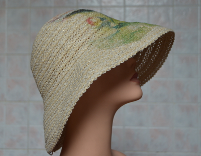 шляпа с рисунком женская купить в магазине модных шляп