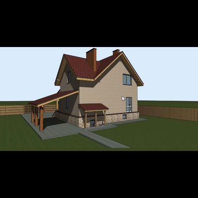 Двухэтажный дом с четырьмя спальнями 177м² (S52)