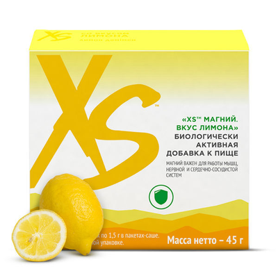 ЗДОРОВЫЙ СОН XS Магний в стиках. Вкус лимона, 30 саше