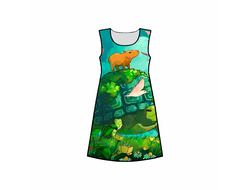 Платье 3D с полной запечаткой Капибара, Kapibara-san №12