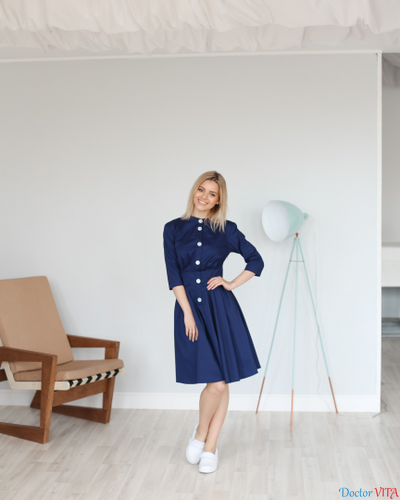 ПЛАТЬЕ DOCLIKE DL319 синие