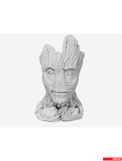 Кашпо "ГРУТ", цв. белый, Н=10см, гипс