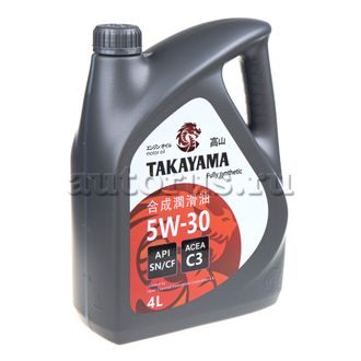 Масло моторное Takayama Motor Oil 5W-30 4 л 605523 купить в Туле на улице Марата 100