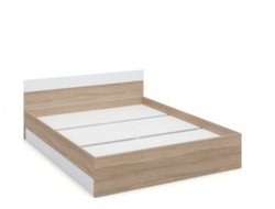 Спальня Алена -  Кровать 160 Дуб сонома/Белый