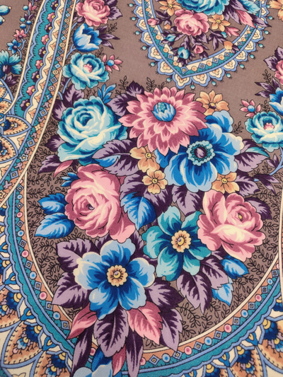 Павловопосадский платок Подружкины посиделки 1993-16