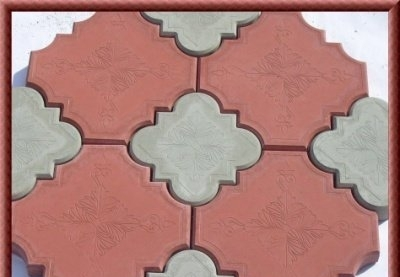 Тротуарная плитка "ромашка гладкая"