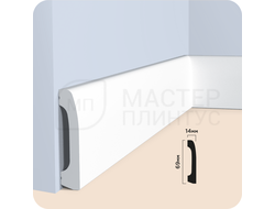 Плинтус напольный из дюрополимера солид HiWood B70V2