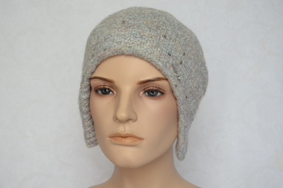 Итальянская шапка капор вязаная Визио фото