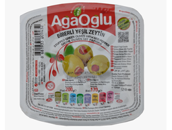 ОЛИВКИ ФАРШИРОВАННЫЕ СО СЛАДКИМ ПЕРЦЕМ, AGAOGLU, 170 ГР