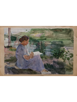 "Боярка" бумага акварель Горб Т.В. 1955 год