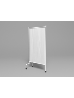 Ширма медицинская односекционная  МСК-302 на колесах