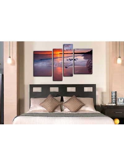 Модульная картина "Закат в раю"