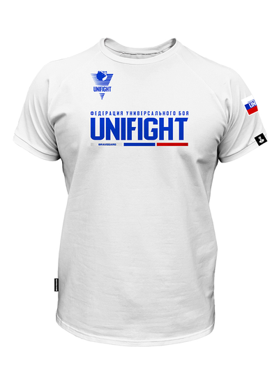 Футболка самбо Универсальный бой BRAVEGARD UNIFIGHT белая