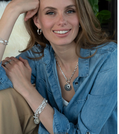 Колье "Письмо Себе" цвет серебро A&C (Норвегия)