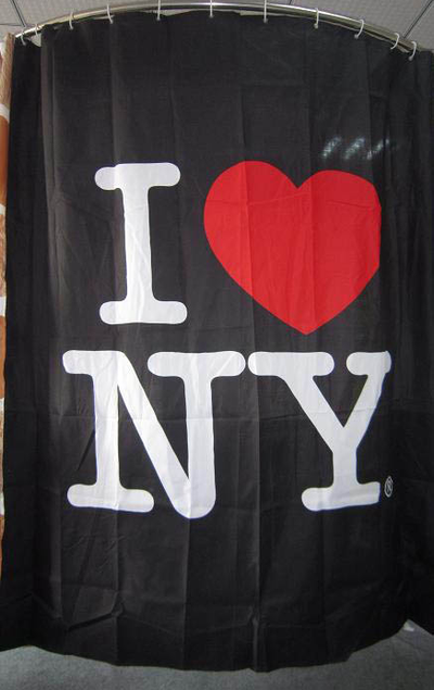 необычная штора в ванную