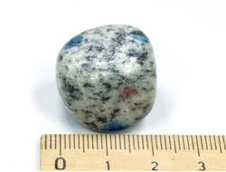 Азурит в альбите, "Пакистанская яшма К2", галтовка, Пакистан (21*20*18 мм, 16,4 г) №26489