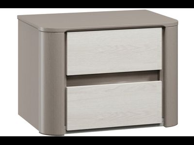 Лацио Тумбочка прикроватная (мдф) (Серый камень), Ш554*В396*Г398 мм