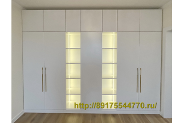 006 Шкаф с распашными дверьми и подсветкой.
Сделаем в любых размерах. Более 50 декоров ЛДСП Egger.
Сделано по индивидуальным размерам с учетом всех пожеланий заказчика.
