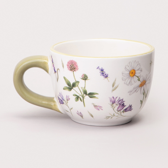 Чайная пара "Цветочная история" 15*7 см 220 мл