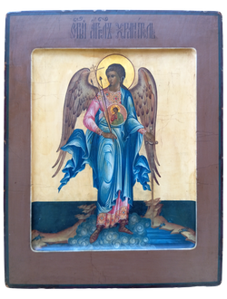 Ангел-Хранитель. Рукописная икона.