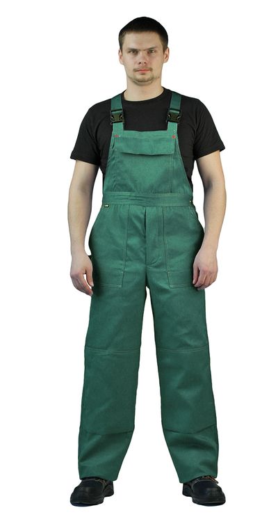 Полукомбинезон мужской &quot;Дрегер&quot; т-зеленый