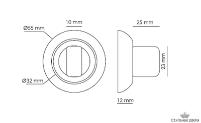 Поворотник FERRE BK 2005 MACC (кофе)