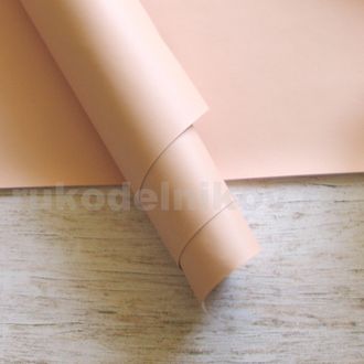 искусственная кожа (Китай), цвет-пастельный розовый, размер-50х35 см