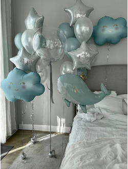 set-1-vypiska-iz-roddoma-malchik+доставка Краснодар, шарики с гелием недорого, спасибо за внука