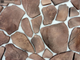 Декоративный облицовочный камень Kamastone Урал 6111, коричневый с бежевым