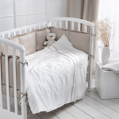Комплект в кроватку Perina Toys Sateen Collection 6 предметов песочный