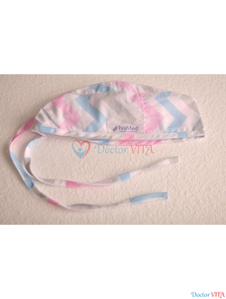 Медицинская шапочка "Цветной Зиг-Заг"