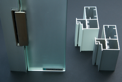 APKSL анод. серебро алюминиевый профиль коробки super light для 8-14 мм цельно стеклянного полотна