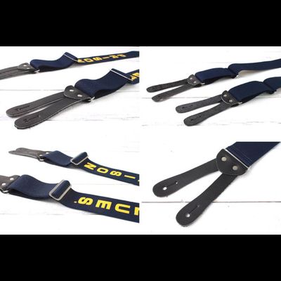 Подтяжки Prison Blues® Y-back (тип Lee) с кожаными петлями