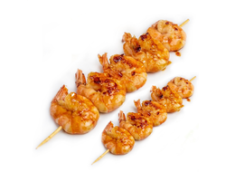 Креветки горячего копчения на шпажке (очищеные)